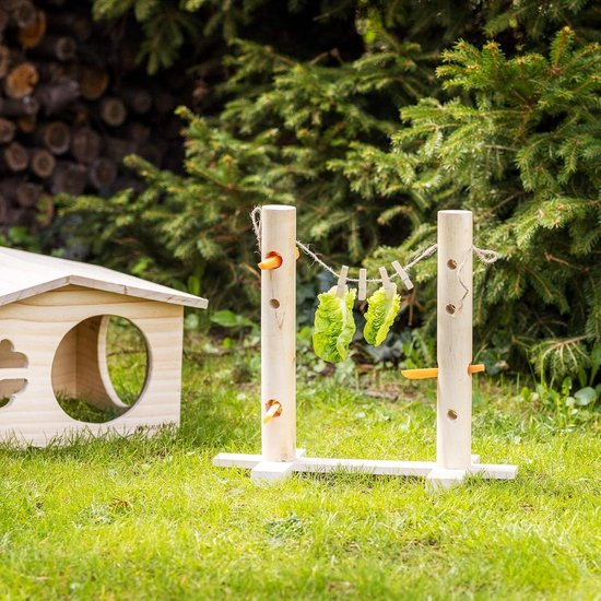 Ong Voederzak, opvouwbare voederbak, draagbaar voor cavia's, konijnen