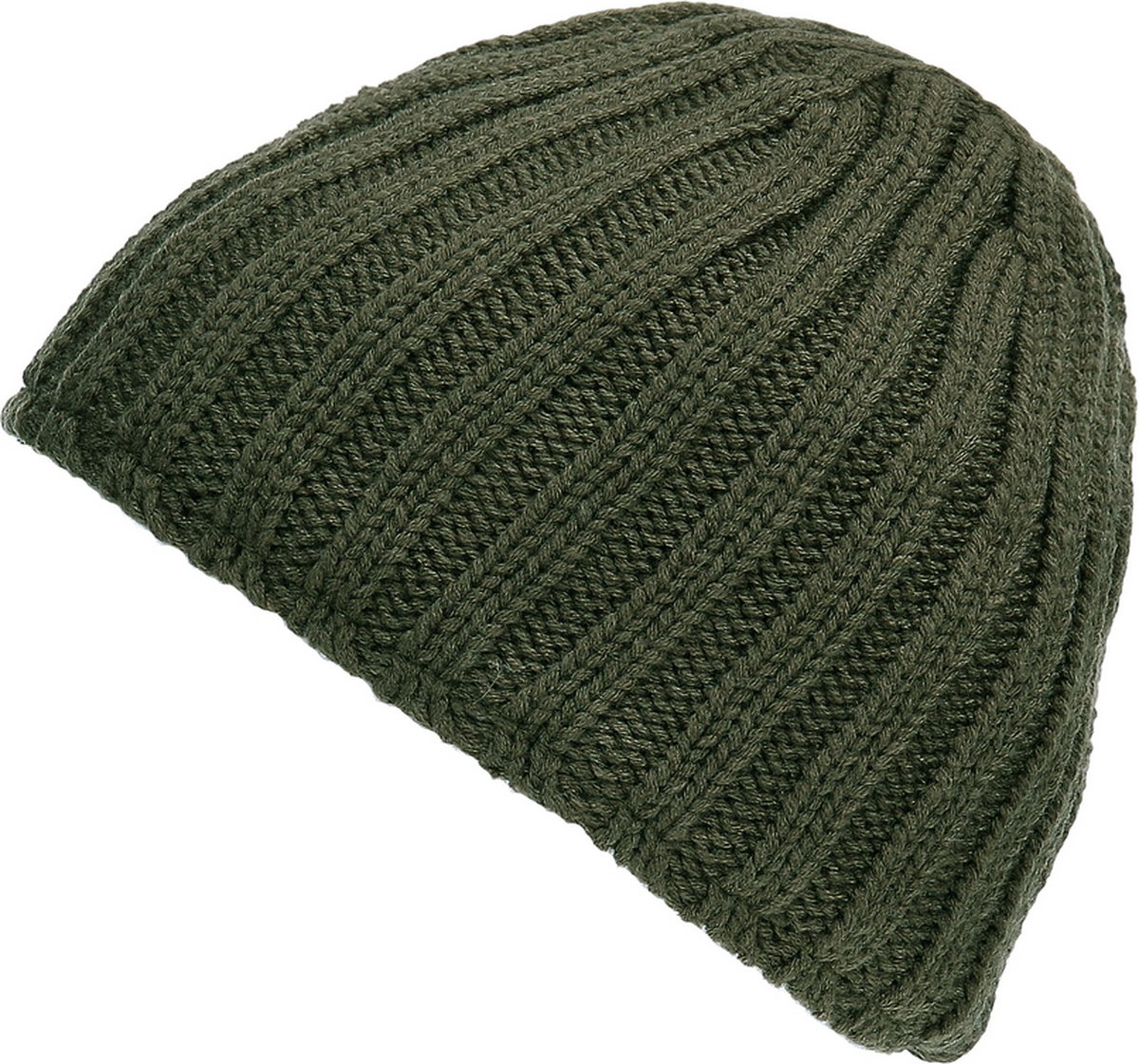 Beanie heavy knit - muts - groen