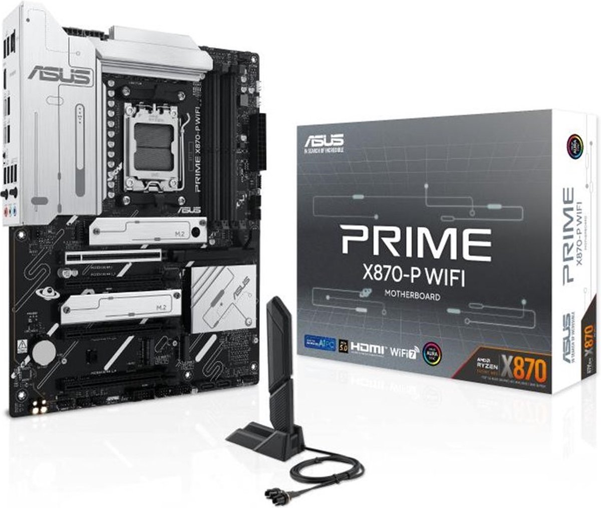 ASUS PRIME X870-P WIFI moederbord 2.5Gb-LAN, WLAN, BT, Sound, ATX
