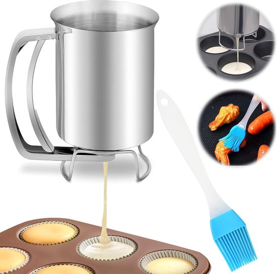 Deegdispenser 900ml Capaciteit Handig Voor Het Bakken Van Cupcakes Muffins Pannenkoeken Donuts