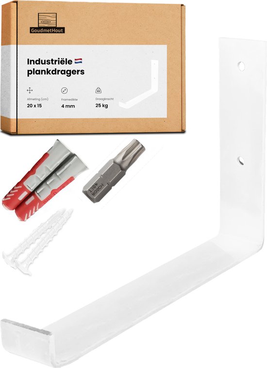 1x Industriële plankdrager L-vorm UP 20 cm - PER STUK - Staal - Met blanke coating - Ambacht - Handmade - strip; 40mm - België 1x Industriële plankdrager L-vorm UP 20 cm - PER STUK - Staal - Met blanke coating - Ambacht - Handmade - strip; 40mm - België