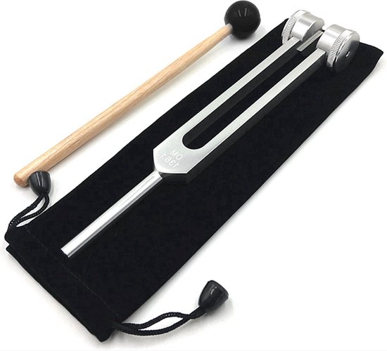 Diapason - Mid Ohm 136,1 Hz - Chakra du cœur - Diapason - Incl. Sac et Bump Stick