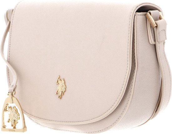 U.S. POLO ASSN. Sac à épaule bandoulière Jones Flap Crossbody Bag Powder Écru