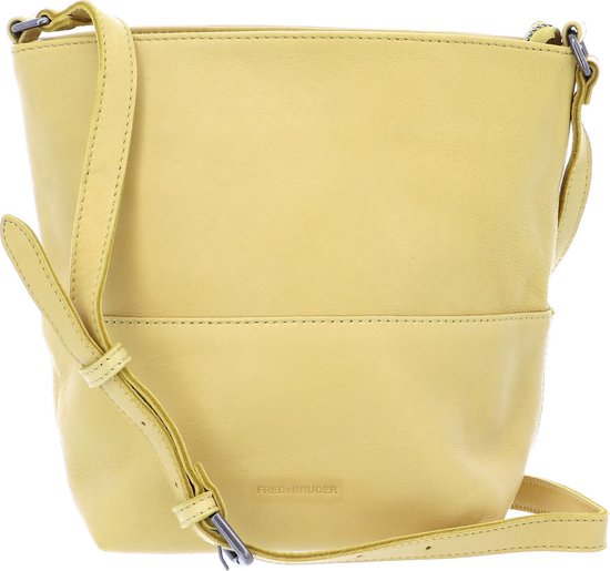FREDsBRUDER Cuir Sac à épaule bandoulière Polly Chic Lemon Jaune