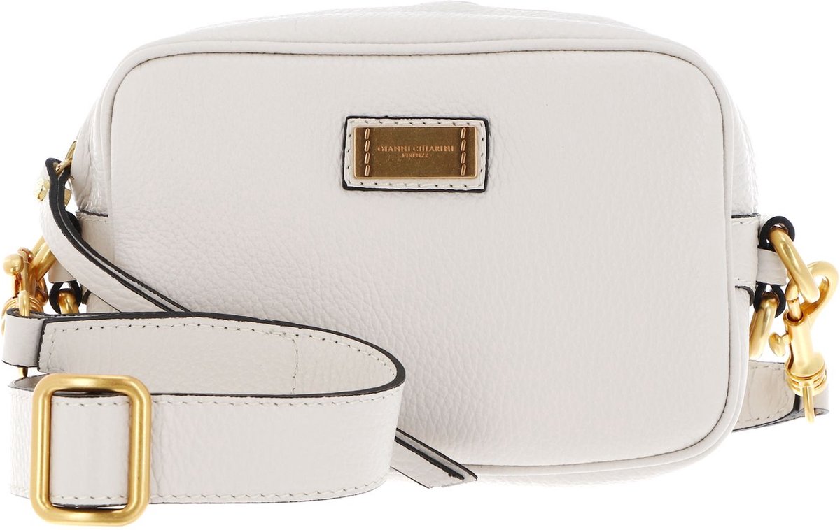 GIANNI CHIARINI Leren Schoudertas Avondtas Alyssa Crossbody Bag Marble Beige