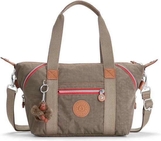 kipling Sac à main Sac à épaule bandoulière Basic Eyes Wide Open Art Mini Handbag True Beige Combo Brun