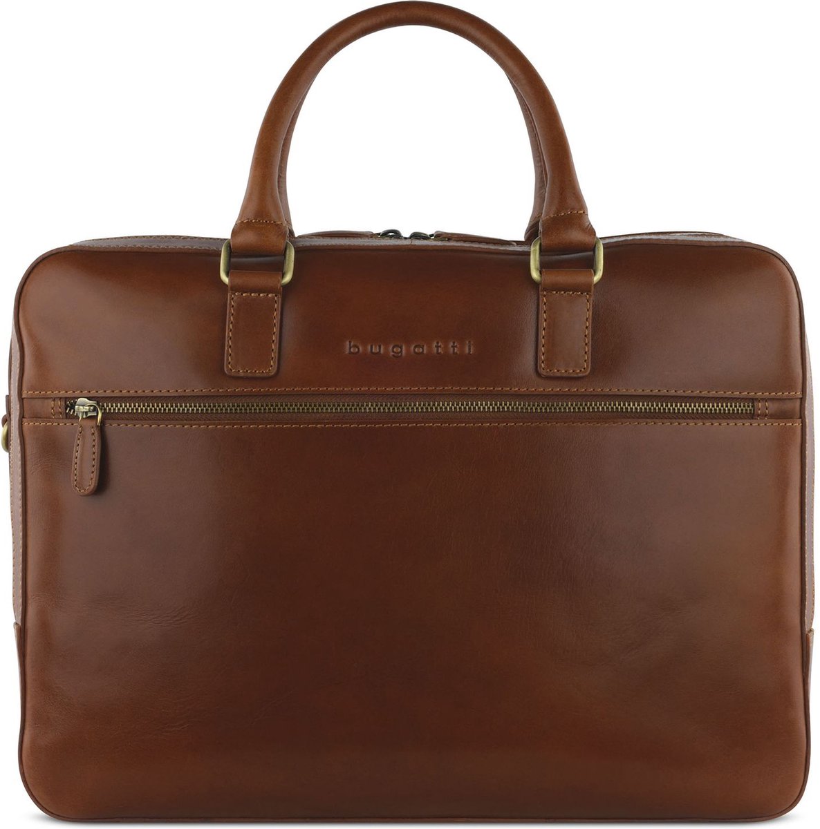 bugatti Afzonderlijke gevallen Laptoptas met laptopvak Briefcase Cognac Bruine