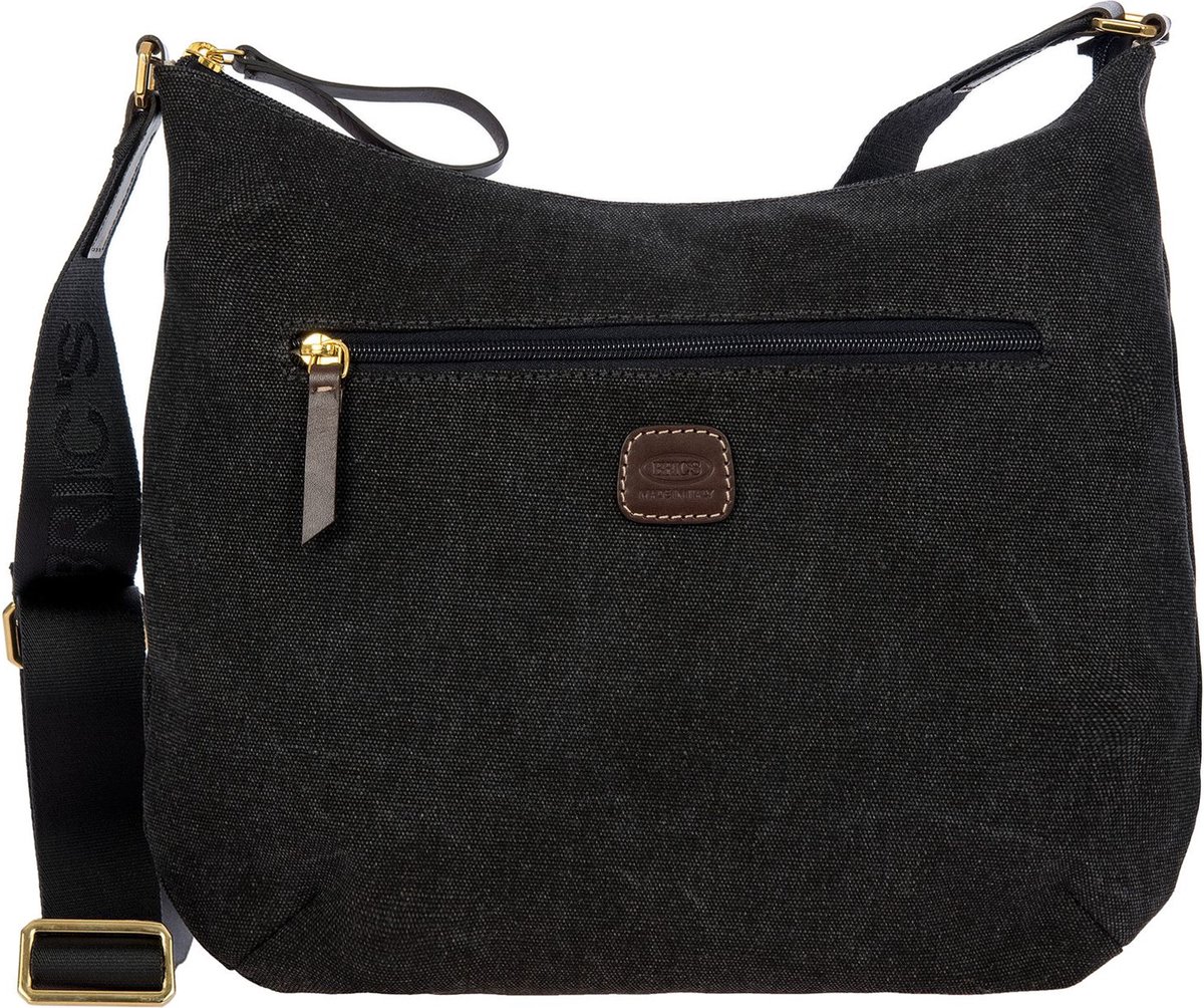 BRIC'S Schoudertas Sorrento Sacca Hobo Bag Black Donkergrijs