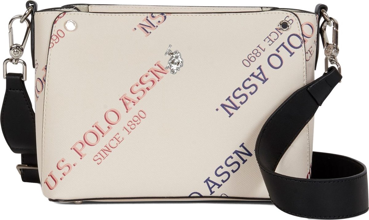 U.S. POLO ASSN. Schoudertas Green Country Crossbody Cream-White Crème