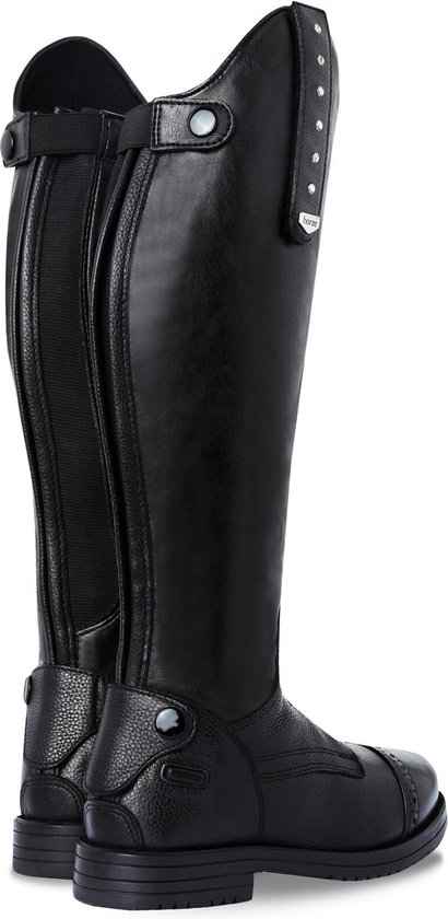 Bottes D’Équitation Enfant HORZE Portland – Synthétique, Cristaux Strass, Talon Plat