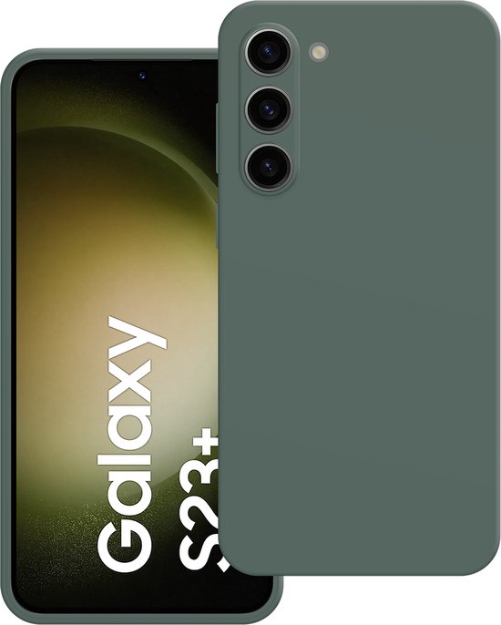 Cazy Hoesje geschikt voor Samsung Galaxy S23 Plus Hoesje - Color Backcover - Groen