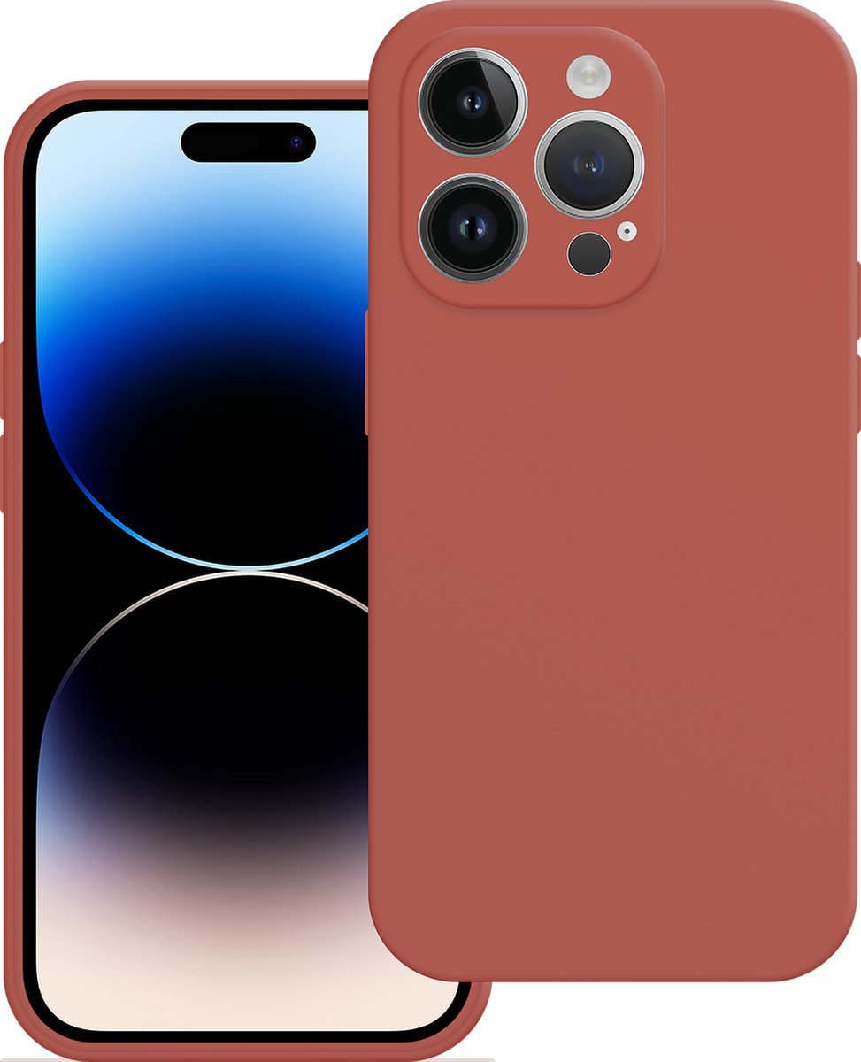 Cazy hoesje geschikt voor iPhone 14 Pro Hoesje - Color Backcover - Rood