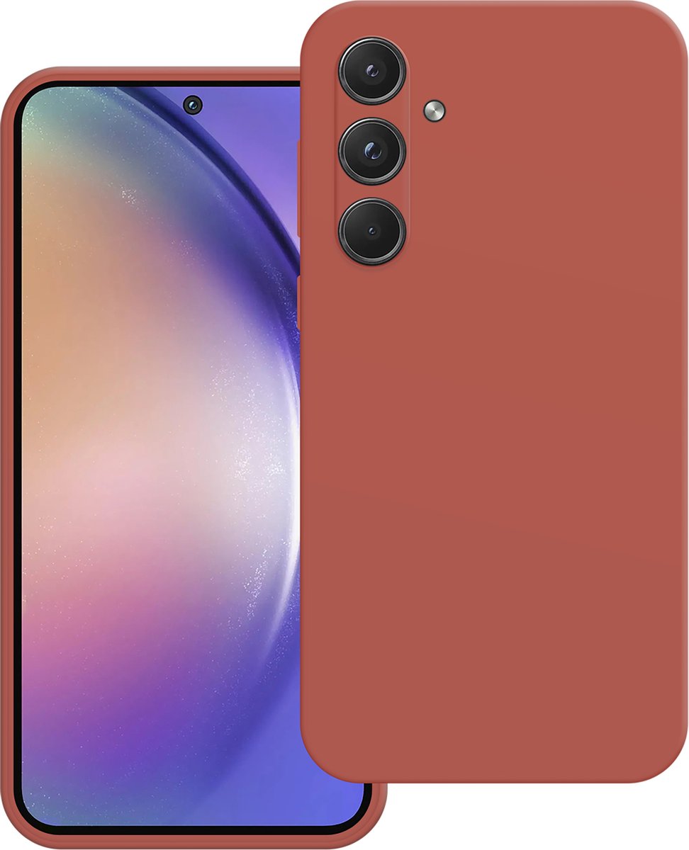 Cazy hoesje geschikt voor Samsung Galaxy A55 Hoesje - Color Backcover - Rood