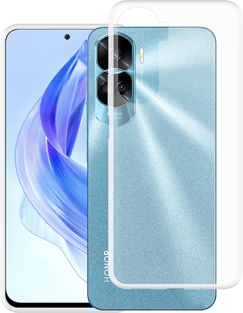 Cazy hoesje geschikt voor Honor 90 Lite Hoesje Siliconen - Flexibele Case - Transparant