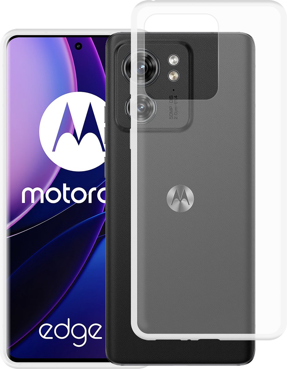 Cazy hoesje geschikt voor Motorola Edge 40 Hoesje Siliconen - Flexibele Case - Transparant