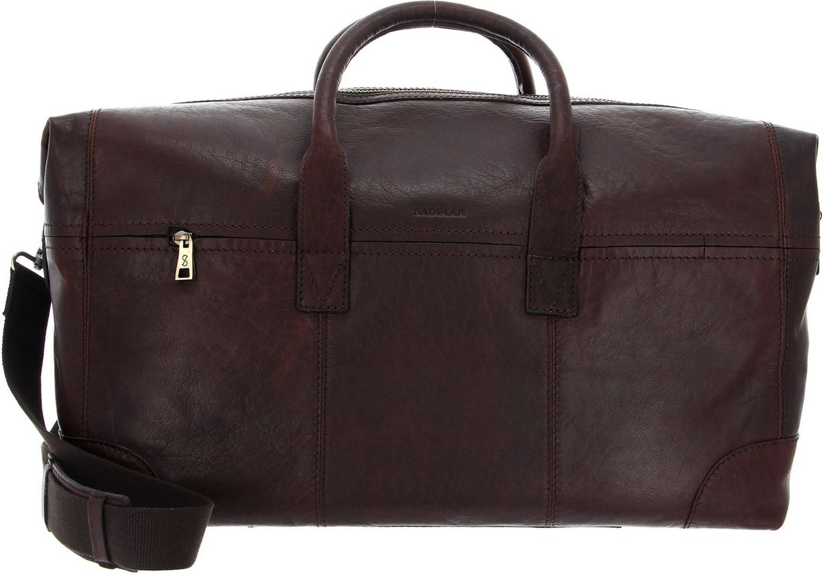 SADDLER Reistas Schoudertas Metz Weekend Bag Dark Brown Donkerbruin