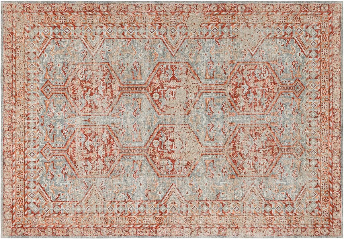 LOBERON Vloerkleed Incantaro rood/blauw
