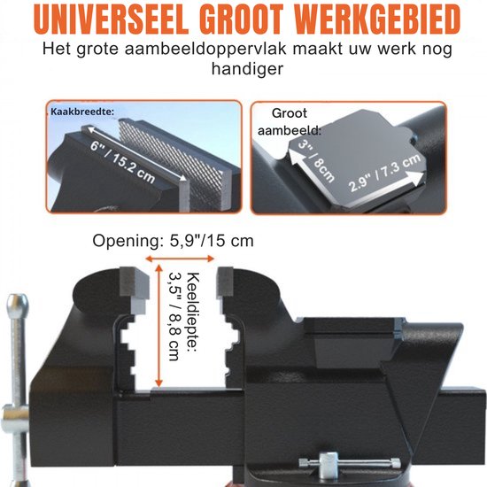 Anadolu Strong Büyük Boy 100mm 4 360 Dönerli Taban Dövme Çelik Sabit Tez
