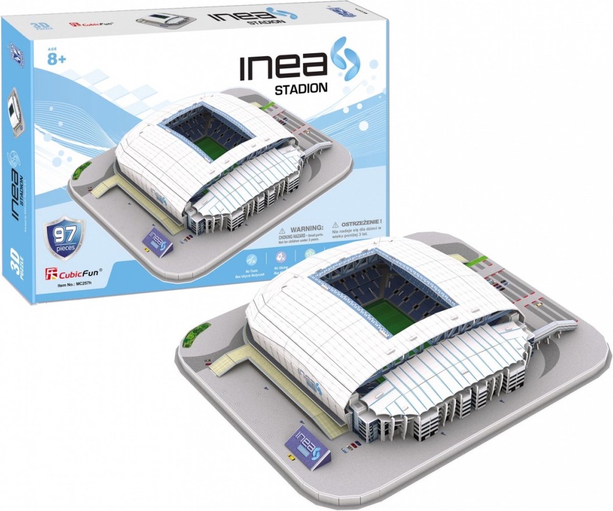 Goedkoopste Cubic Fun 3D puzzel - Stadion Lech Poznan - 97 stukjes.
