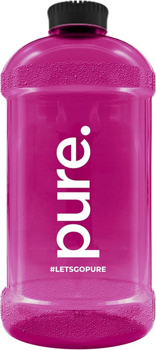 Goedkoopste Water Bottle 2200ml Magenta Black