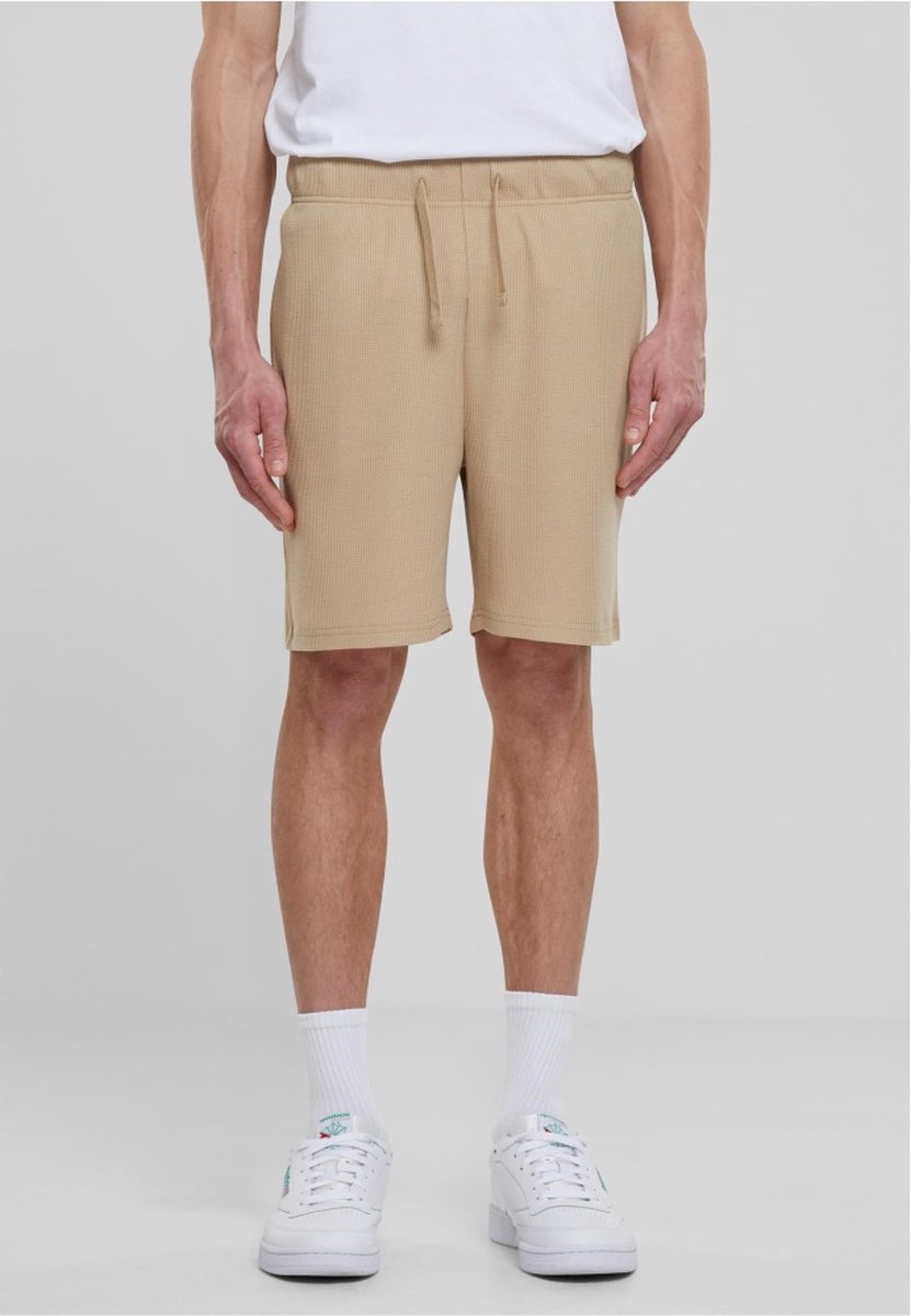 Urban Classics Waffle Sweat Korte broek M Beige