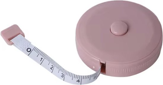Rolmaat Meetlint 5 CM Zachtgrijs (per stuk Rolmaat Meetlint 5 CM Zachtgrijs (per stuk