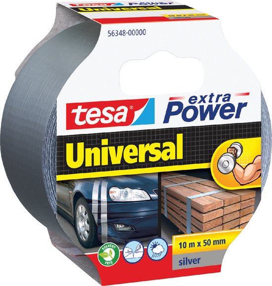 Plakband Tesa 50mmx10m extra Power zilver | 6 stuks | bol