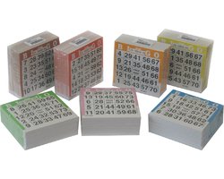 foto van Longfield Games Bingokaarten 500 Stuks - 1 pak - willekeurige kleur