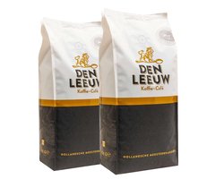 Den Leeuw Koffie - Wit Koffiebonen - Compatibel met Koffiezetapparaten en Espressomachines - Medium Gebrand Arabica en Robusta - 2 KG