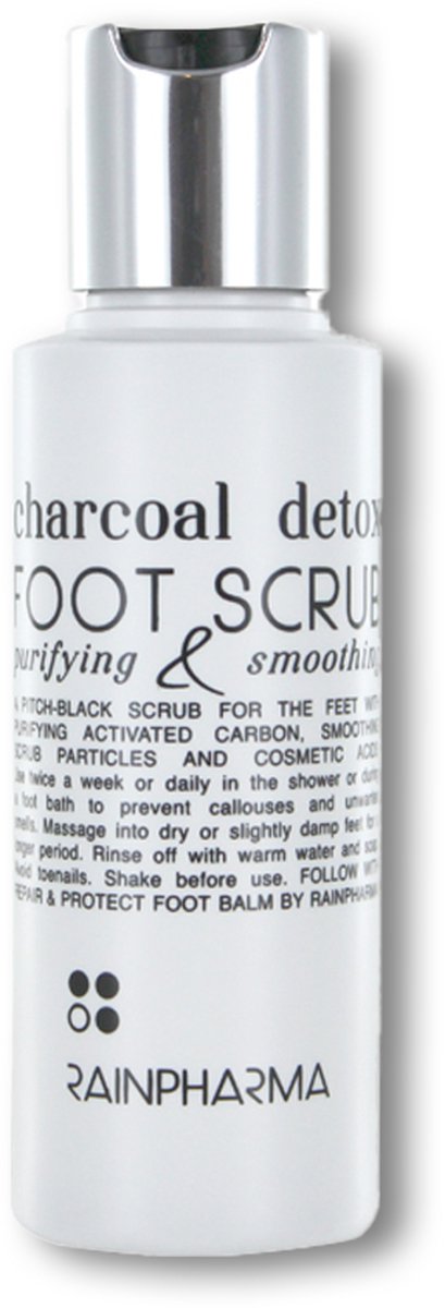 Goedkoopste RainPharma Charcoal Detox Foot Scrub - Actieve kool scrub voor voeten - 100 ml