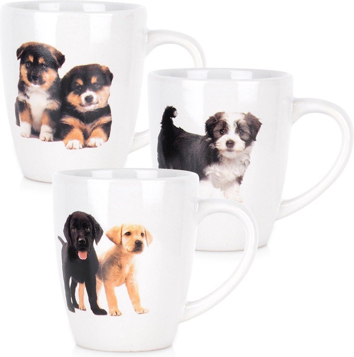 Mokken Keramiek 220 ml 3 stuks - Set - Bekers - Koffiebekers - Kopjes - Koffiemok