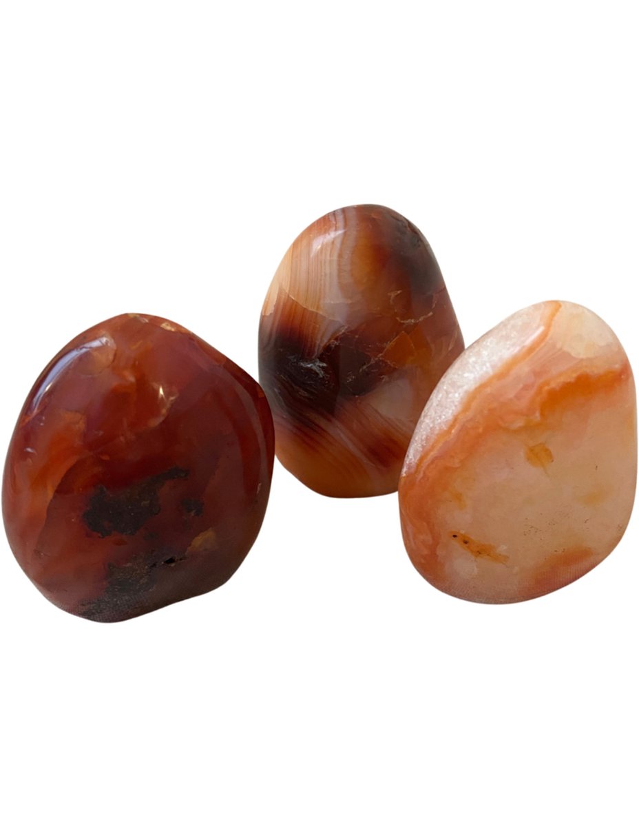 Ruben Robijn Carneool sculptuur 100-150 gram (Madagaskar) Oranje