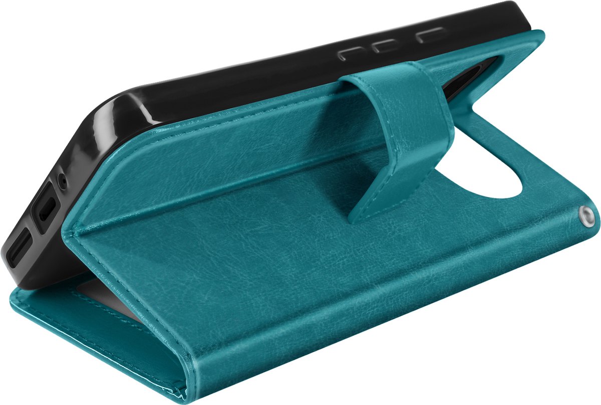 Mayaxess, Hoesje voor Google Pixel 9 Pro XL Portemonnee met riem, Turquoise