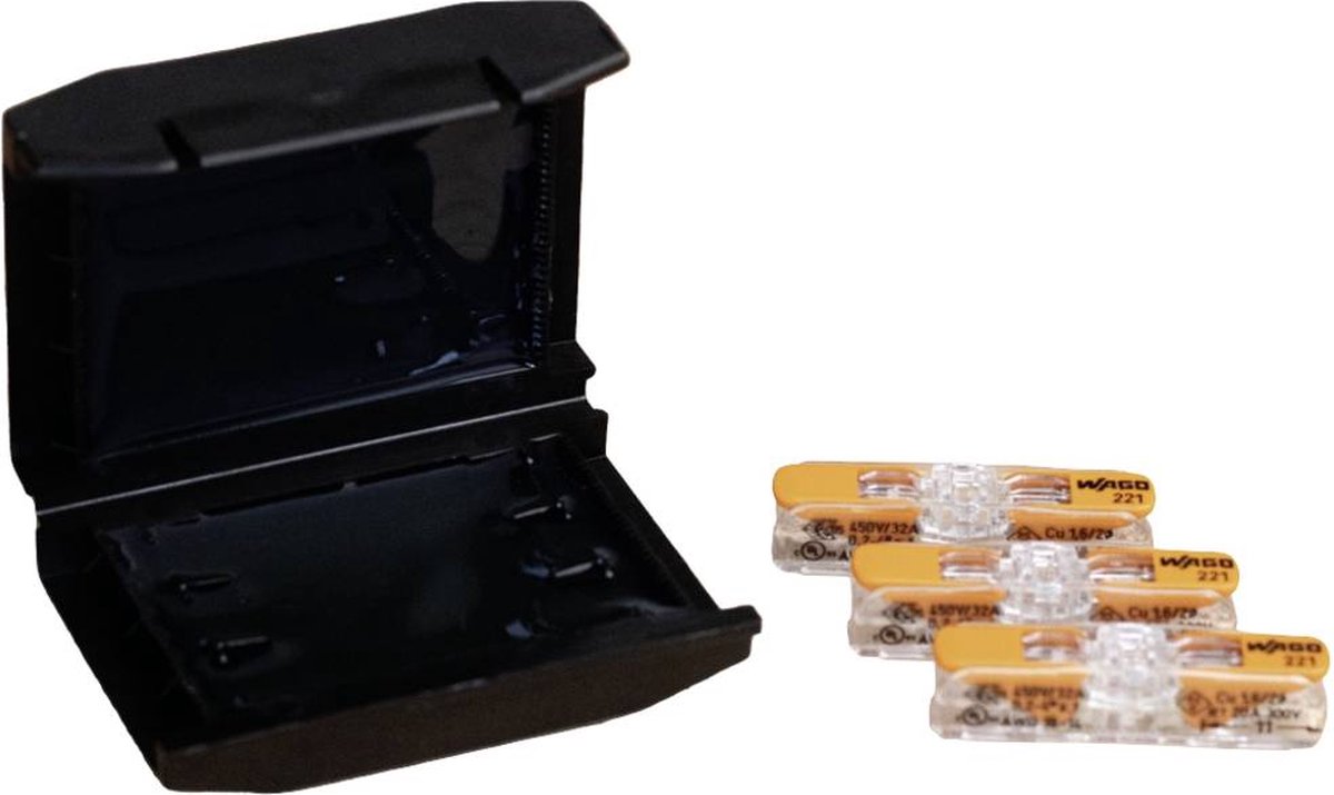 CellPack 449750 EASY-PROTECT/Inline/3/4 Gelbox voor verbindingsklemmen Flexibel: 0.2-4 mm² Massief: 0.2-4 mm² 1 stuk(s)
