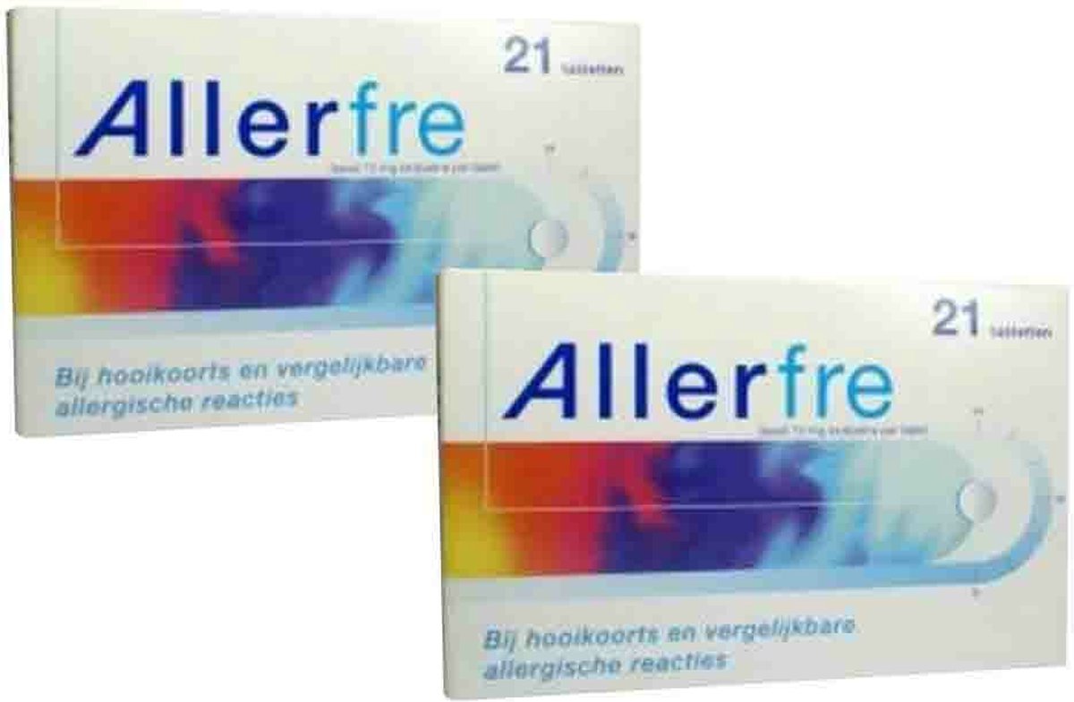 Goedkoopste 2x Allerfre Tabletten 10 mg 21 tabletten