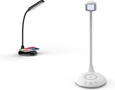 V-tac VT-7705 Tafellamp / bureaulamp met draadloze QI lader - wit