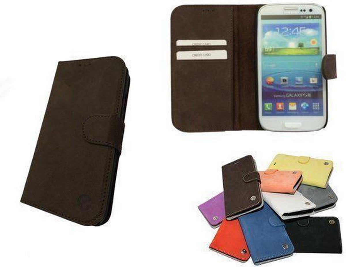 e-Case Samsung Galaxy S4 Wallet Hoesje Bruin