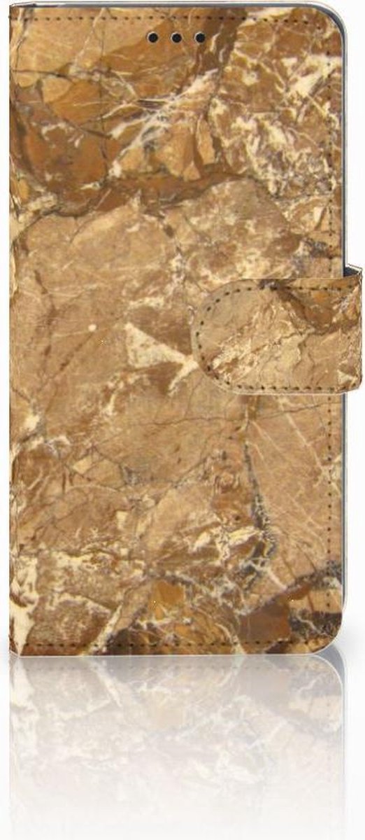 Boekhoesje voor Samsung Galaxy S10 Bookcase Marmer Creme