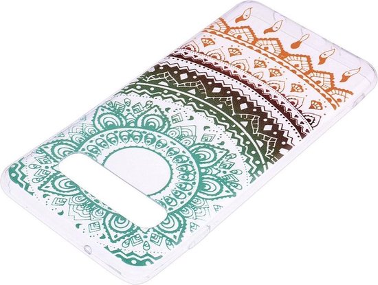 Shop4 Samsung Galaxy S10e - Coque arrière souple Mandala coloré