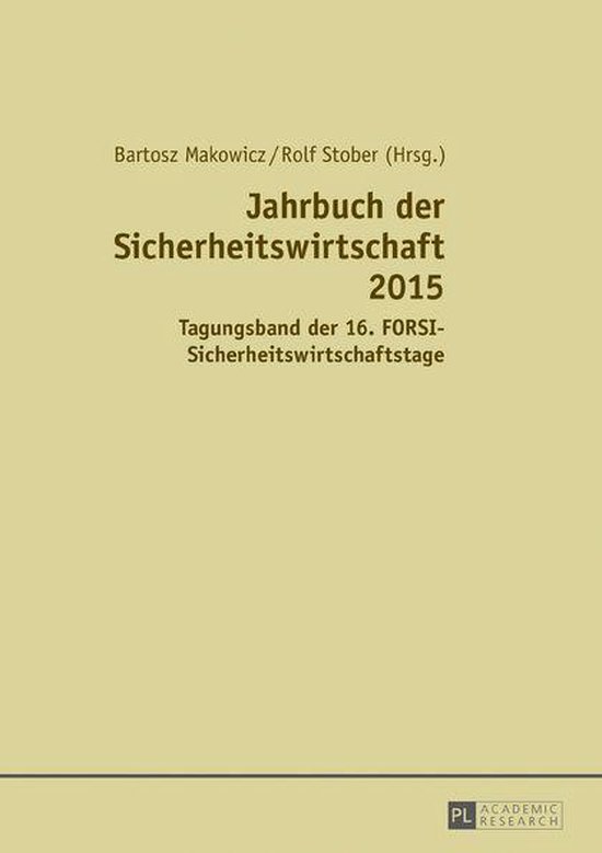 Jahrbuch der Sicherheitswirtschaft 2015 - cover