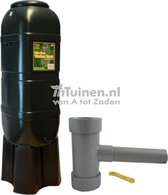 Regentonset Slimline 100L groen incl. voet + vulautomaat