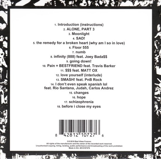 Xxxtentacion Xxxtentacion Cd Album Muziek Bol Com Xxxtentacion Xxxtentacion Cd Album Muziek Bol Com
