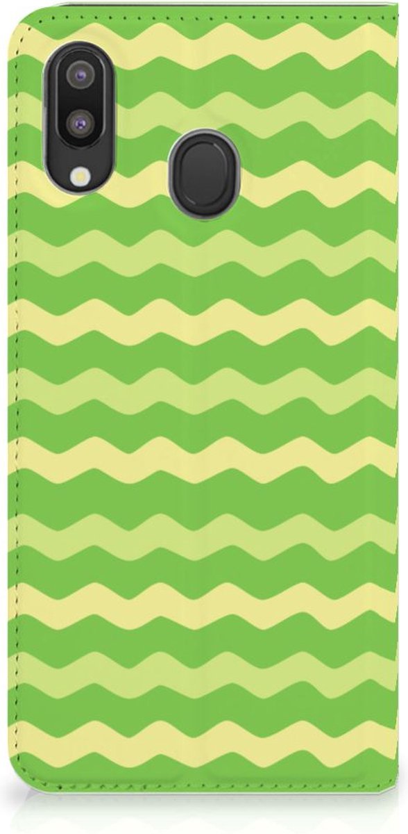 Samsung Galaxy M20 Hoesje met Magneet Waves Green