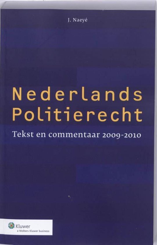 Nederlands Politierecht - cover