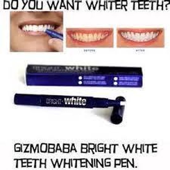 2stuks tandenbleker pen- 2x2ml- witte tanden-mooie glimlach-glanzend wit |  bol.com
