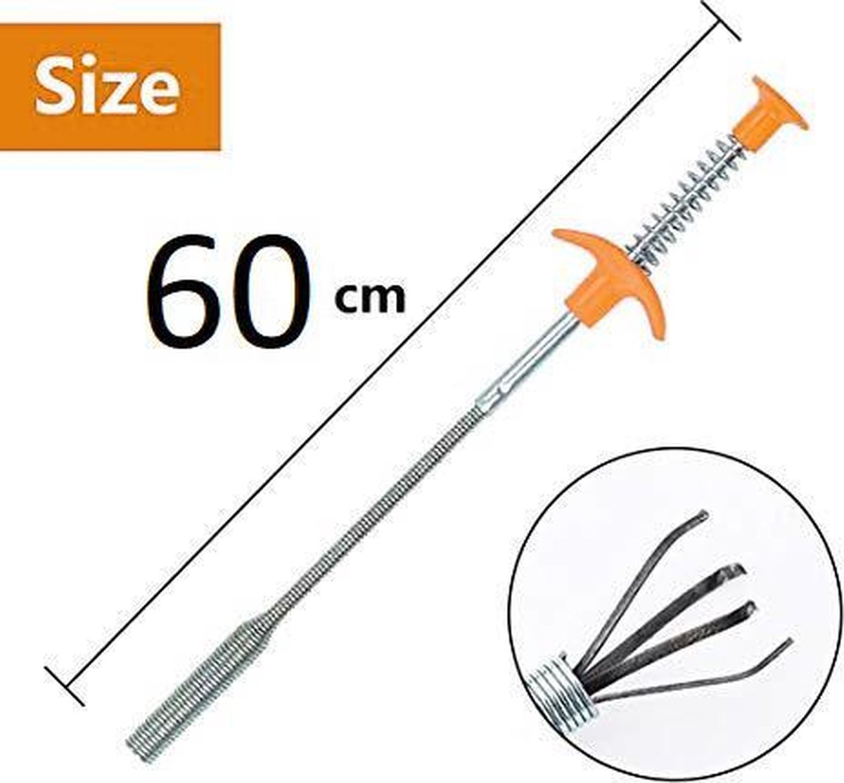 Goedkoopste Flexibele Pick up Tool om Spullen uit moeilijk Bereikbare Plaatsen te Halen Geel – 60x4x2 cm | Multifunctionele Grijper voor het Oppakken van Kleine Objecten