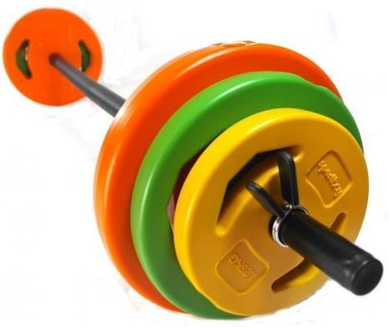 karton Moeras kan zijn Sportbay® aerobic pump set | halterset 20 kg | Halterstang met gewichten 20  kg | bol.com