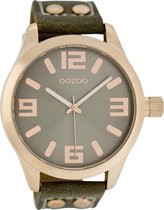 OOZOO Timepieces C1153 - Horloge - Grijs/Groen - 46 mm