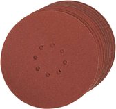 225 mm geperforeerde klittenband schuurvellen, 10 pk.