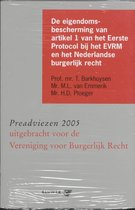 De Eigendomsbescherming Van Artikel 1 Van Het Eerste Protocol Bij Het Evrm En Het Nederlandse Burgerlijk Recht